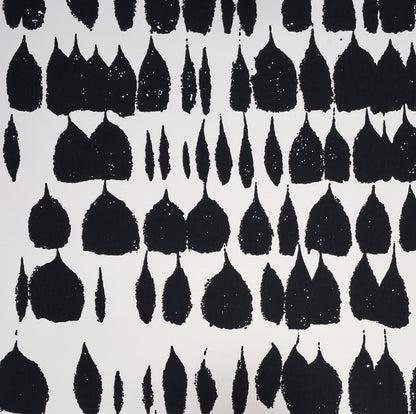 SCHUMACHER WALLCOVERING  EXUBERANT PRINTS QUEEN OF SPAIN   BLACK   - 5005881