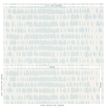 SCHUMACHER WALLCOVERING  REVISIT OF POPULAR PATTERNS QUEEN OF SPAIN   SKY   - 5005882