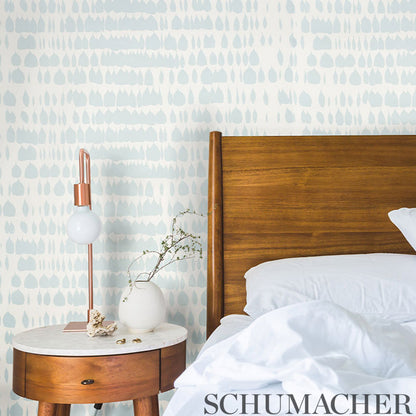 SCHUMACHER WALLCOVERING  REVISIT OF POPULAR PATTERNS QUEEN OF SPAIN   SKY   - 5005882