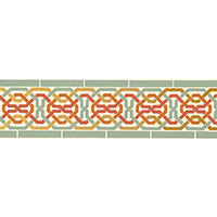 SCHUMACHER  BYZANTIUM DARRO MOSAIC BORDER   Persimmon   - 5006022