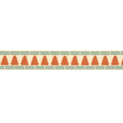 SCHUMACHER  BYZANTIUM CADIZ MOSAIC BORDER   Persimmon   - 5006032