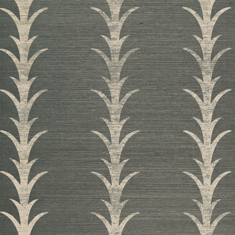 SCHUMACHER  CELERIE KEMBLE ACANTHUS STRIPE SISAL   SHADOW   - 5006050