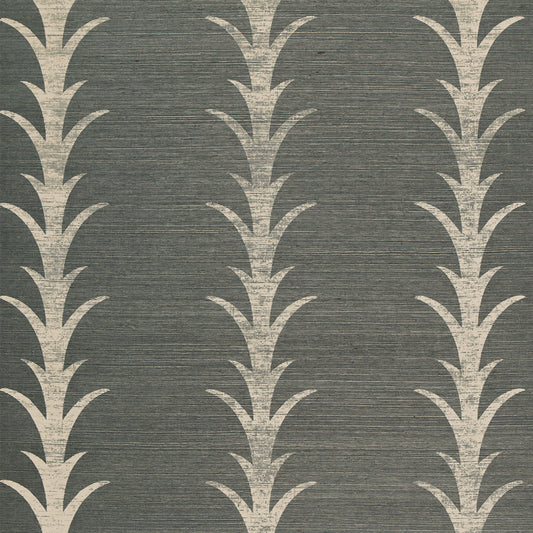 SCHUMACHER  CELERIE KEMBLE ACANTHUS STRIPE SISAL   SHADOW   - 5006050