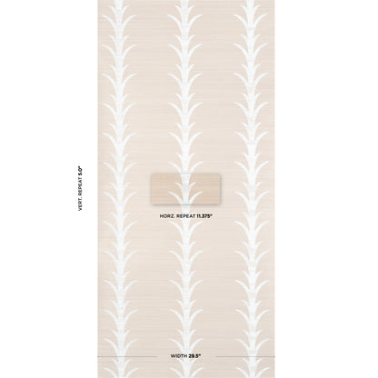SCHUMACHER WALLCOVERING  NATURAL ACCENTS ACANTHUS STRIPE SISAL   FOG & CHALK   - 5006052