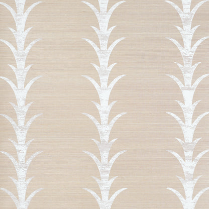 SCHUMACHER WALLCOVERING  NATURAL ACCENTS ACANTHUS STRIPE SISAL   FOG & CHALK   - 5006052