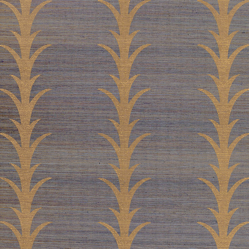 SCHUMACHER WALLCOVERING  NATURAL ACCENTS ACANTHUS STRIPE SISAL   TURMERIC   - 5006054