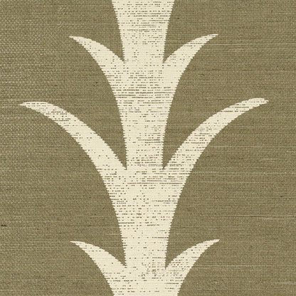 SCHUMACHER  PERENNIAL FAVORITES ACANTHUS STRIPE SISAL   Juniper   - 5006057