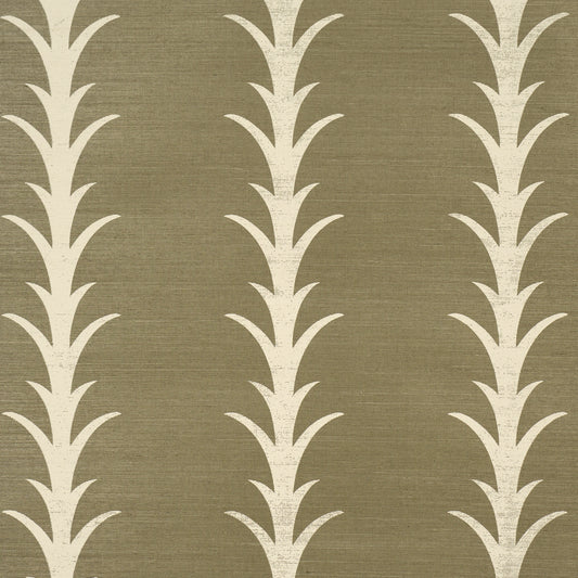 SCHUMACHER  PERENNIAL FAVORITES ACANTHUS STRIPE SISAL   Juniper   - 5006057