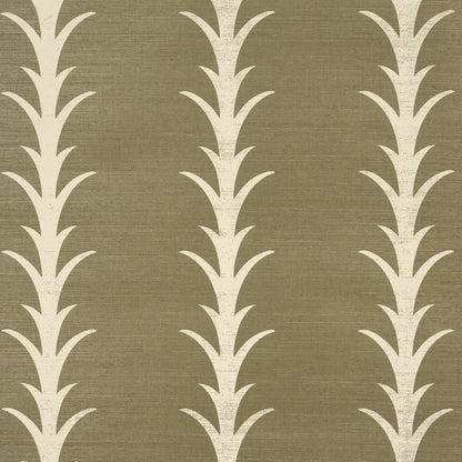 SCHUMACHER  PERENNIAL FAVORITES ACANTHUS STRIPE SISAL   Juniper   - 5006057