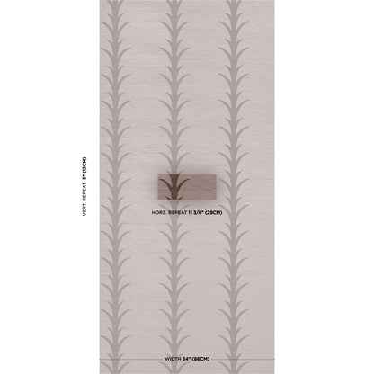 SCHUMACHER  ATELIER PARIS ACANTHUS STRIPE SISAL   Rose Antique   - 5006059