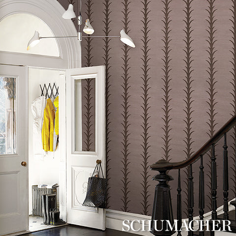 SCHUMACHER  ATELIER PARIS ACANTHUS STRIPE SISAL   Rose Antique   - 5006059