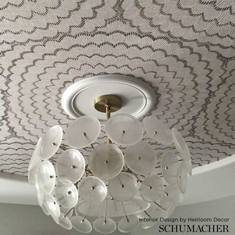 SCHUMACHER WALLCOVERING  CELERIE KEMBLE II FEATHER BLOOM SISAL   DOVE   - 5006070