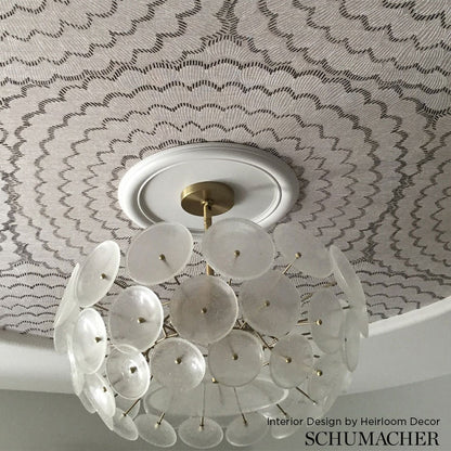 SCHUMACHER WALLCOVERING  CELERIE KEMBLE II FEATHER BLOOM SISAL   DOVE   - 5006070