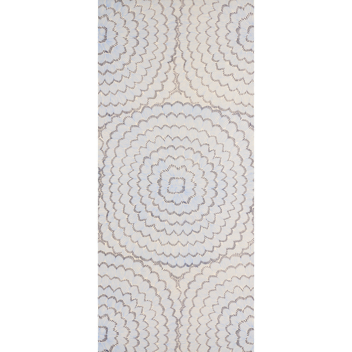 SCHUMACHER WALLCOVERING  CELERIE KEMBLE II FEATHER BLOOM SISAL   TWO BLUES   - 5006071