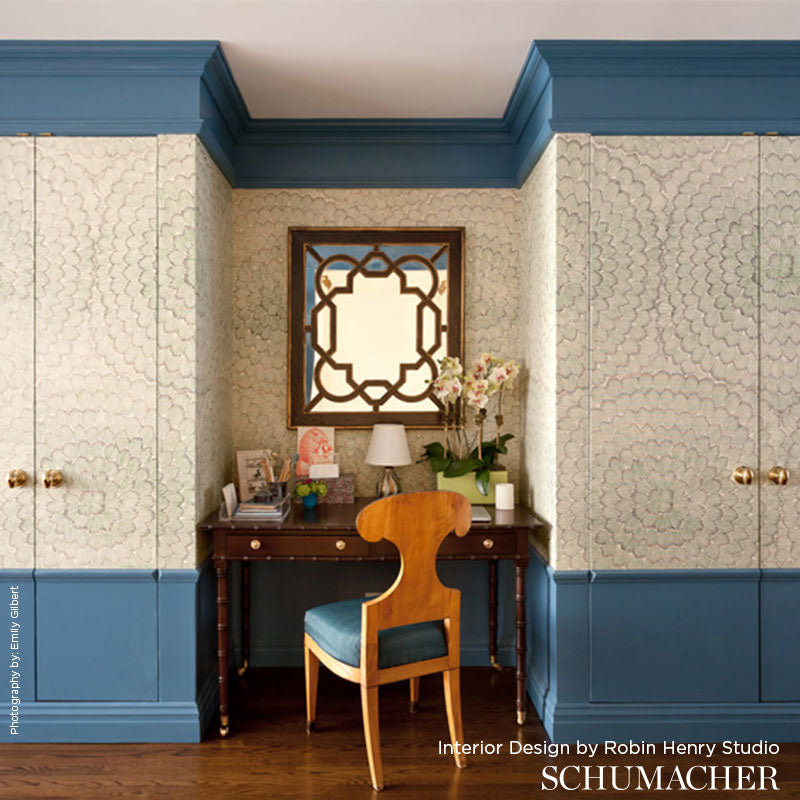 SCHUMACHER  CELERIE KEMBLE FEATHER BLOOM SISAL   EMERALD , ORE   - 5006072