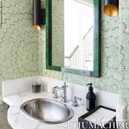 SCHUMACHER  CELERIE KEMBLE FEATHER BLOOM SISAL   EMERALD , ORE   - 5006072