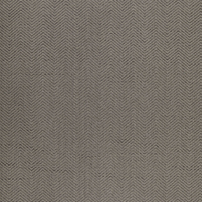 Close-up of taupe-brown herringbone wallpaper texture; wallcovering with a woolly, tweed-like weave in smoky tones.
