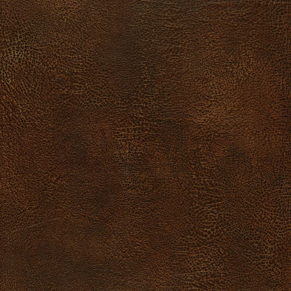 Brown pebbled leather texture; warm chestnut color, leather material suitable for upholstery or luxury accessories.
