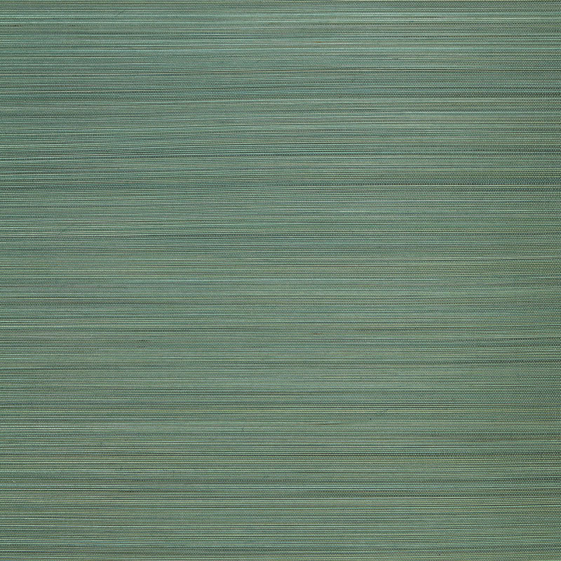 Teal-green striped woven fabric texture with subtle horizontal lines; upholstery or clothing material.