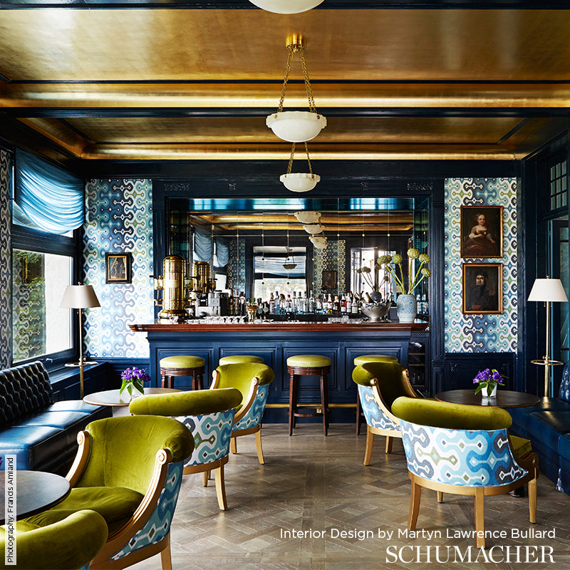 SCHUMACHER WALLCOVERING MARTYN LAWRENCE BULLARD DARYA IKAT SIDEWALL SK ...