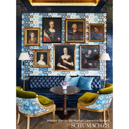 SCHUMACHER WALLCOVERING  MARTYN LAWRENCE BULLARD DARYA IKAT SIDEWALL   SKY   - 5006652