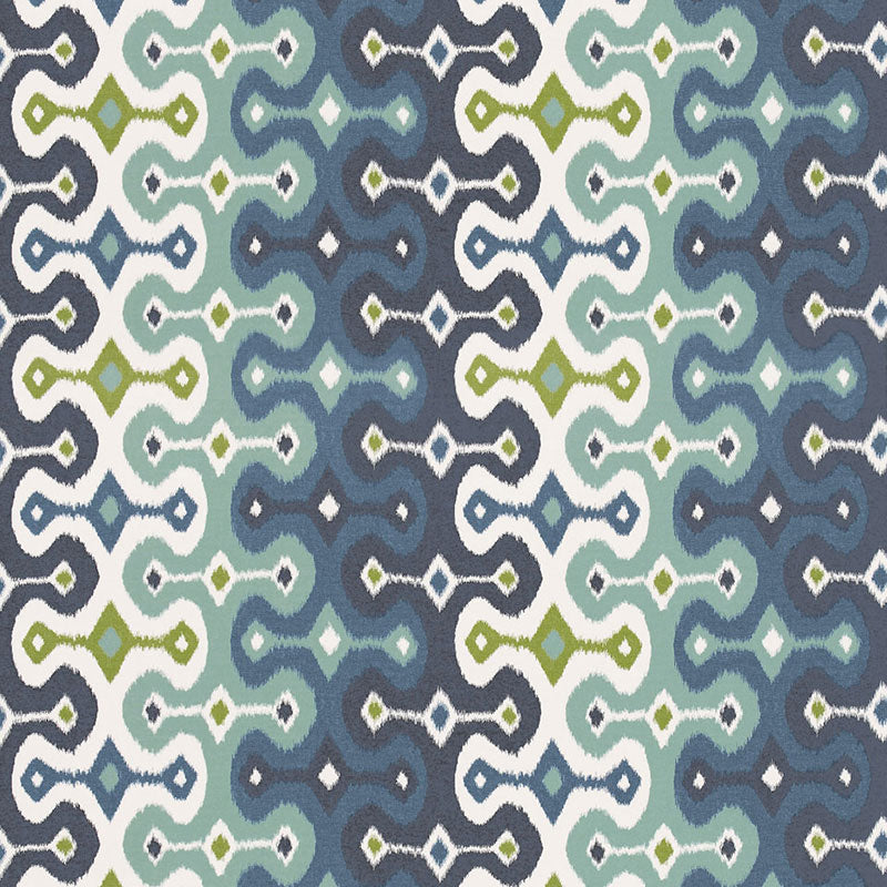 SCHUMACHER WALLCOVERING  MARTYN LAWRENCE BULLARD DARYA IKAT SIDEWALL   SKY   - 5006652