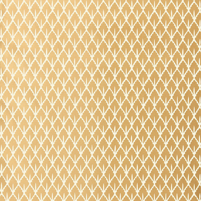 SCHUMACHER  OTTOMAN CHIC MUGHAL LEAF   BURNISHED GILT   - 5006671