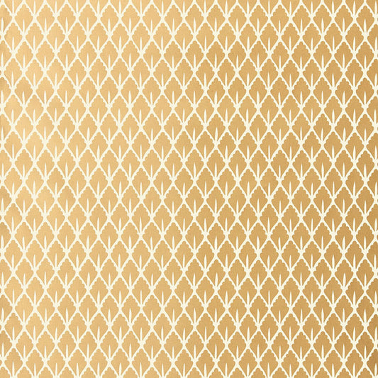 SCHUMACHER  OTTOMAN CHIC MUGHAL LEAF   BURNISHED GILT   - 5006671