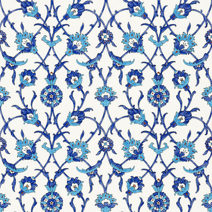 SCHUMACHER  OTTOMAN CHIC SULTAN'S TRELLIS   Peacock   - 5006700