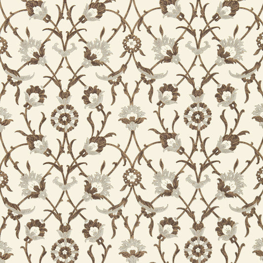 SCHUMACHER  OTTOMAN CHIC SULTAN'S TRELLIS   SEPIA   - 5006701