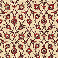 SCHUMACHER  OTTOMAN CHIC SULTAN'S TRELLIS   Pomegranate   - 5006702