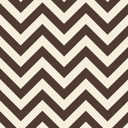 Brown & cream chevron zigzag pattern, retro style suitable for fabric or wallpaper.