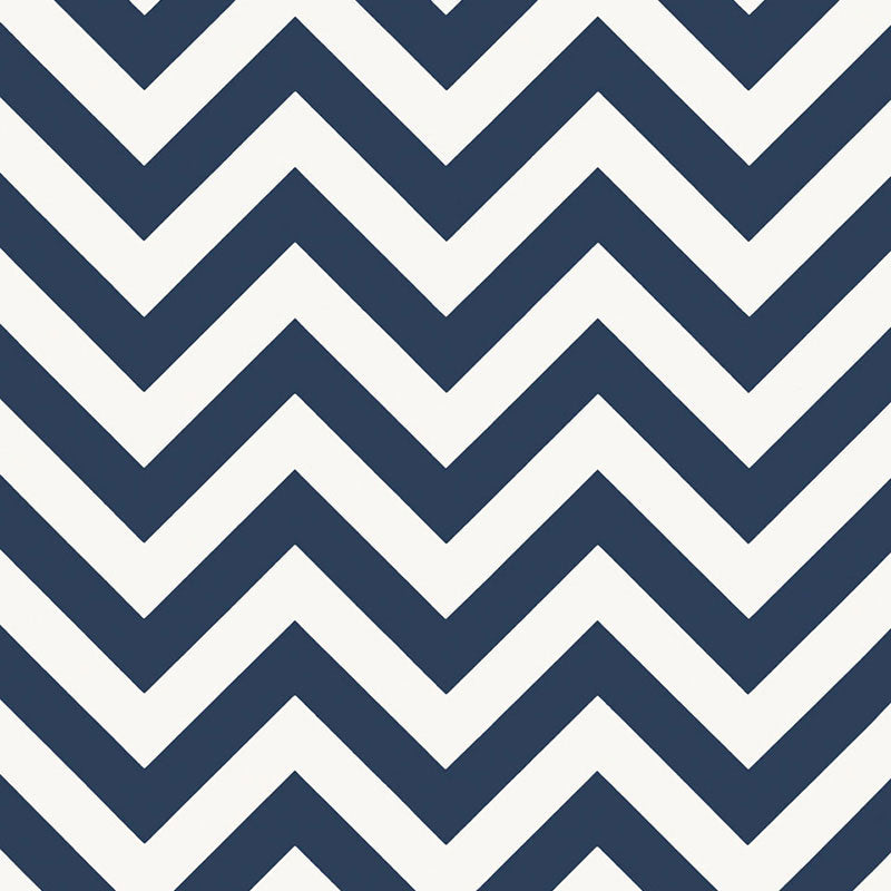 Navy and white chevron zigzag pattern; bold geometric print suitable for wallpaper, fabric, or decor.