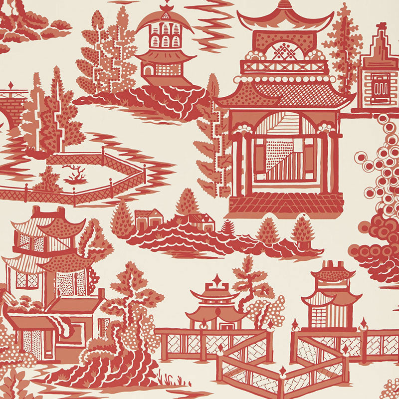 SCHUMACHER  EXUBERANT PRINTS NANJING   Coral   - 5006910