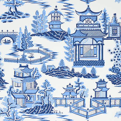 SCHUMACHER WALLCOVERING  EXUBERANT PRINTS NANJING   PORCELAIN   - 5006911