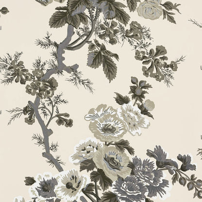 SCHUMACHER WALLCOVERING  PRINT HAPPY PYNE HOLLYHOCK   CHARCOAL   - 5006920