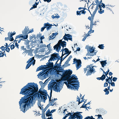 SCHUMACHER WALLCOVERING  PRINT HAPPY PYNE HOLLYHOCK   INDIGO   - 5006922