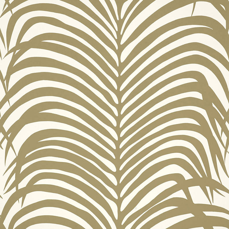 SCHUMACHER  PRINT HAPPY ZEBRA PALM   Khaki   - 5006930