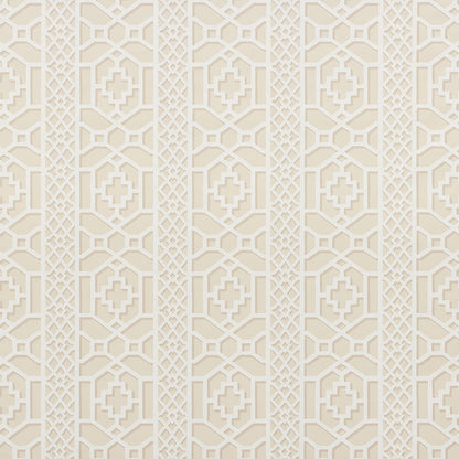 SCHUMACHER WALLCOVERING  PRINT HAPPY ZANZIBAR TRELLIS   SAND   - 5006945