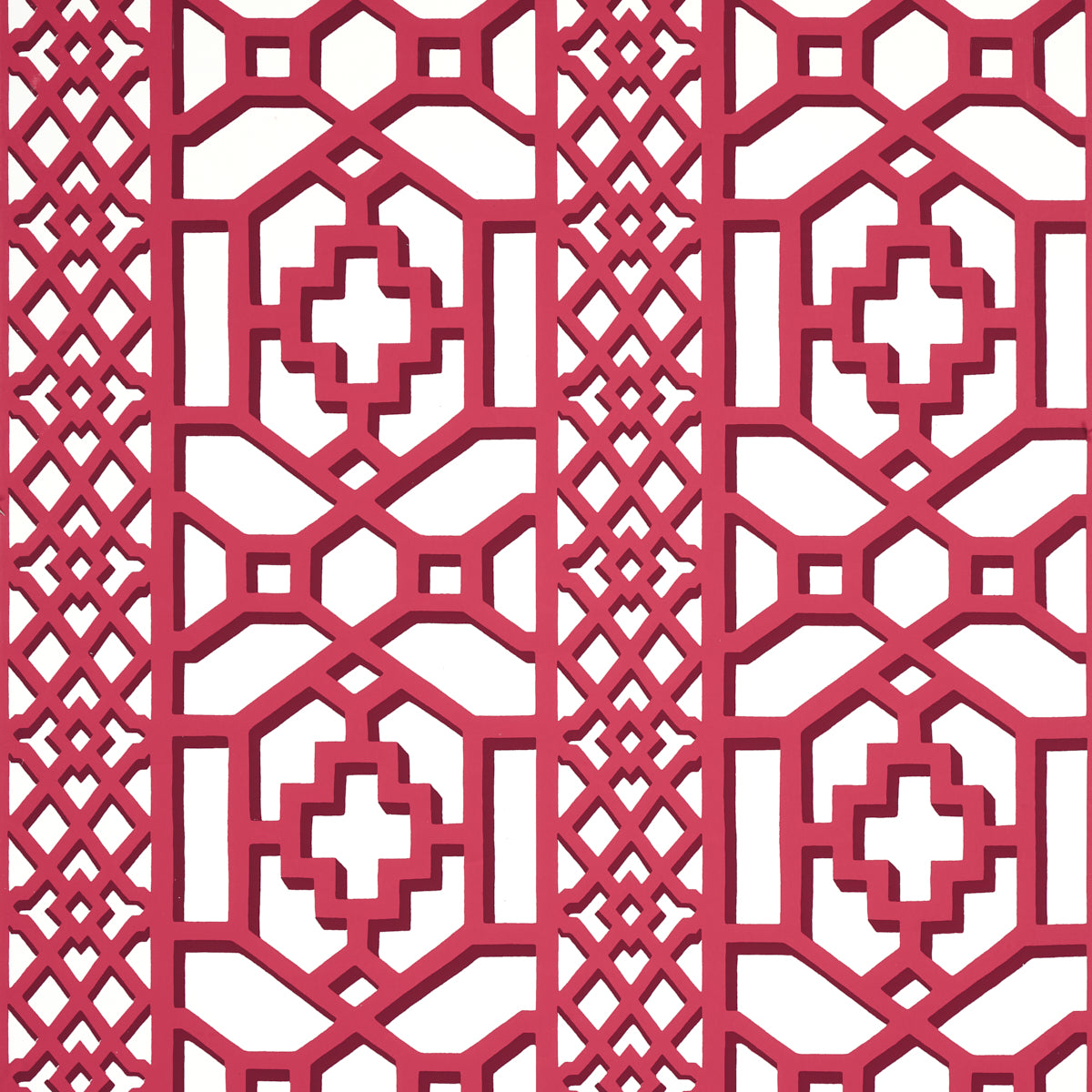 SCHUMACHER  PREPPY CHIC ZANZIBAR TRELLIS   LAQUER RED   - 5006948