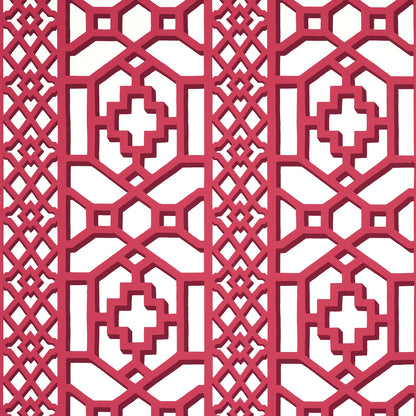 SCHUMACHER  PREPPY CHIC ZANZIBAR TRELLIS   LAQUER RED   - 5006948