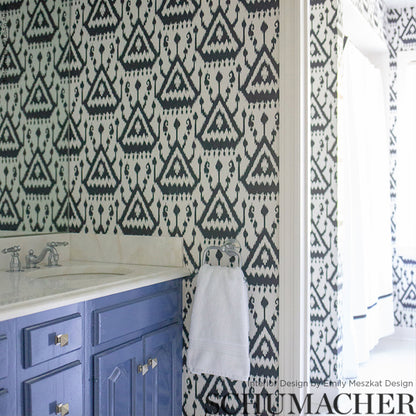 SCHUMACHER  PRINT HAPPY VIENTIANE IKAT   Indigo   - 5006952