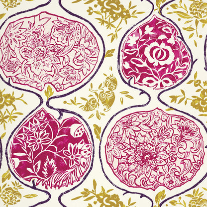 SCHUMACHER  EXUBERANT PRINTS KATSUGI   Fuchsia & Chartreuse   - 5006963