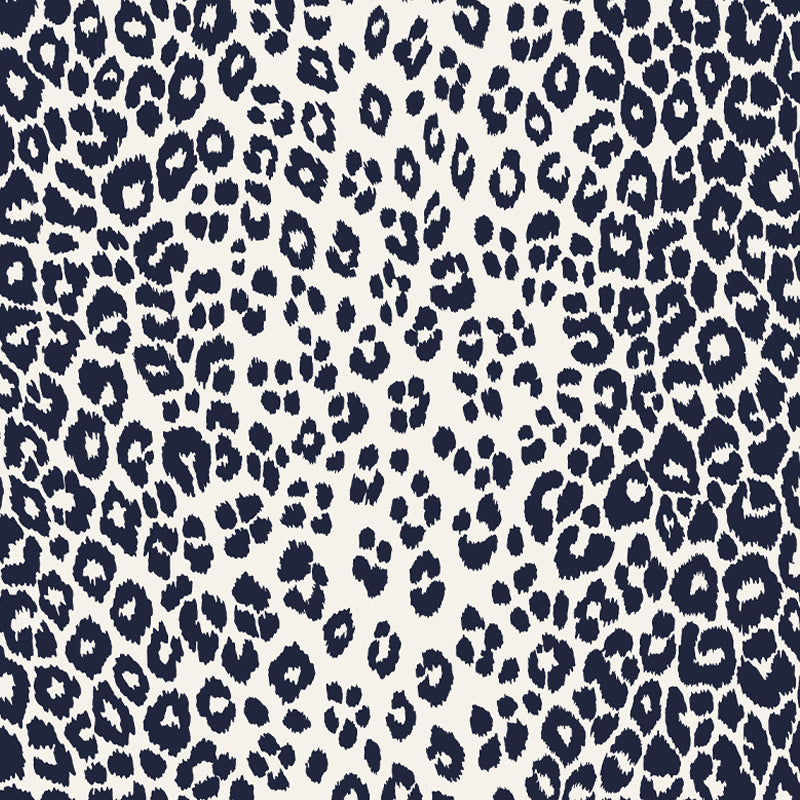 SCHUMACHER WALLCOVERING  EXUBERANT PRINTS ICONIC LEOPARD   INK   - 5007010