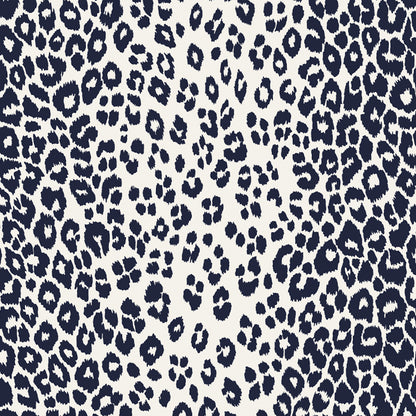 SCHUMACHER WALLCOVERING  EXUBERANT PRINTS ICONIC LEOPARD   INK   - 5007010