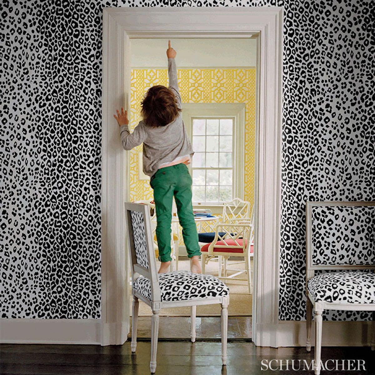 SCHUMACHER  EXUBERANT PRINTS ICONIC LEOPARD   Graphite   - 5007012