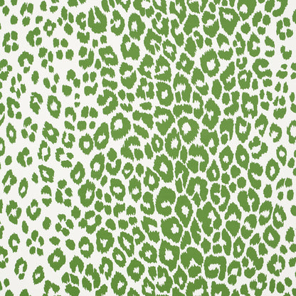 SCHUMACHER WALLCOVERING  PREPPY CHIC ICONIC LEOPARD   GREEN   - 5007015