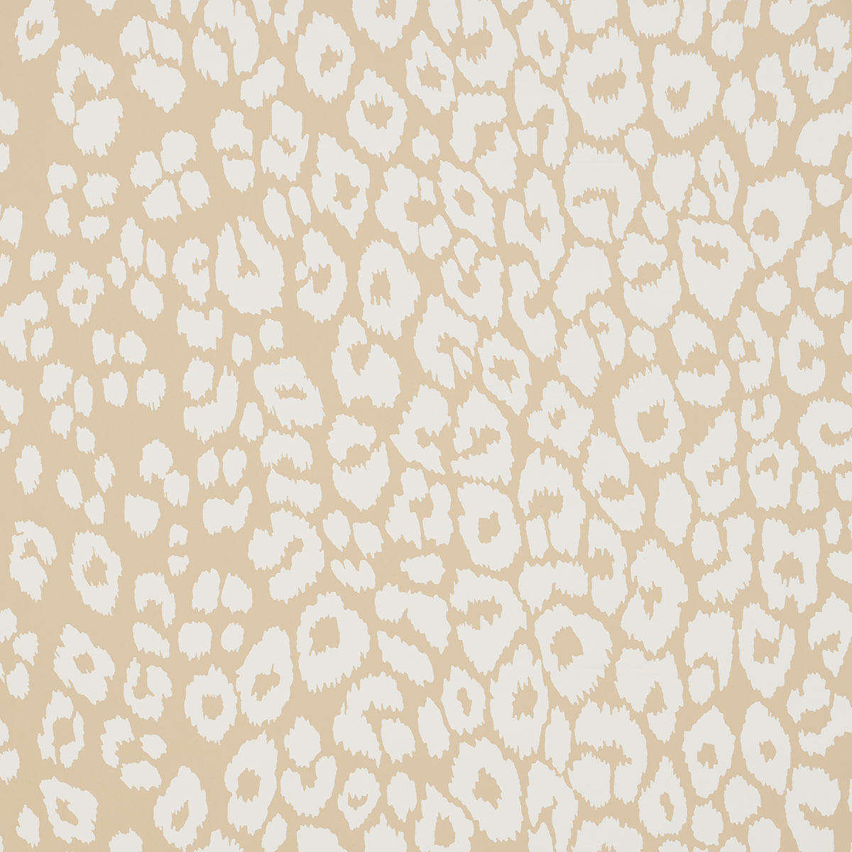 SCHUMACHER WALLCOVERING  PREPPY CHIC ICONIC LEOPARD   IVORY ON NEUTRAL   - 5007020