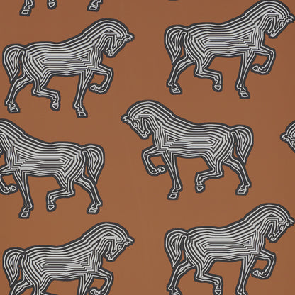 SCHUMACHER WALLCOVERING  CLUB CAVALIER FAUBOURG   BROWN   - 5007090