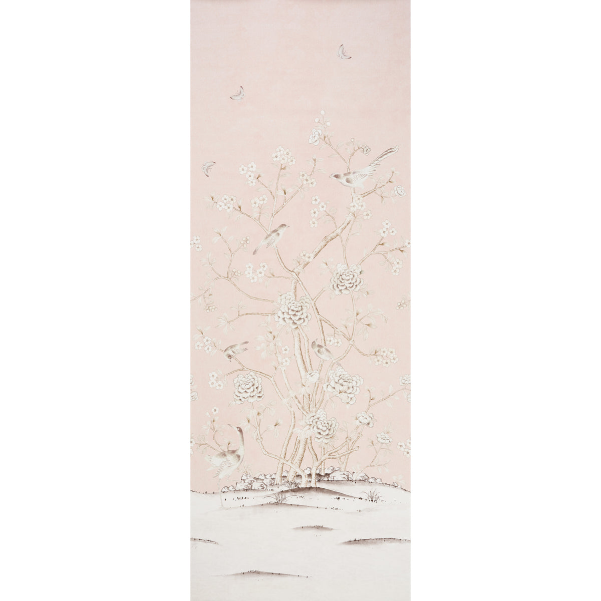 SCHUMACHER WALLCOVERING  MARY MCDONALD CHINOIS PALAIS PANEL   BLUSH CONCH   - 5007121